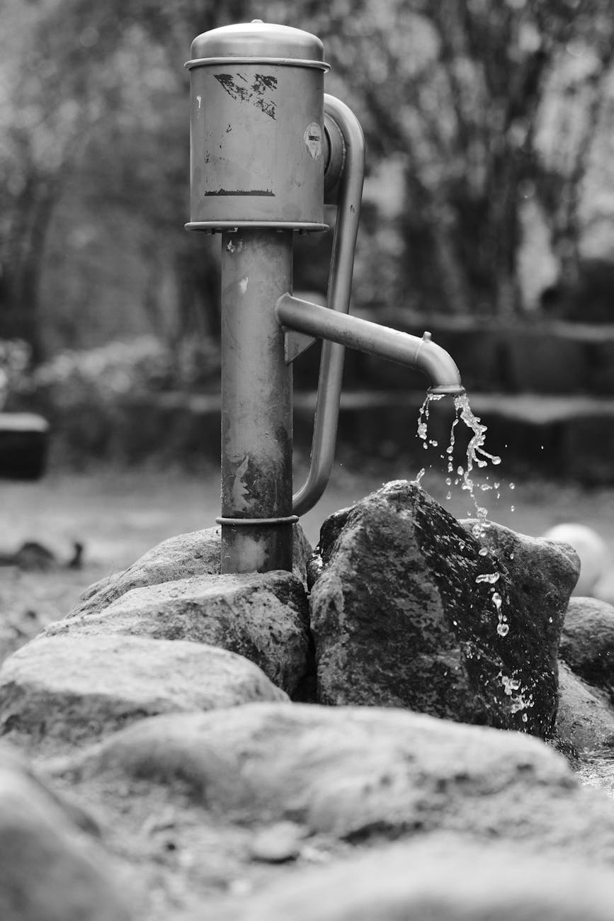 flowing water from well