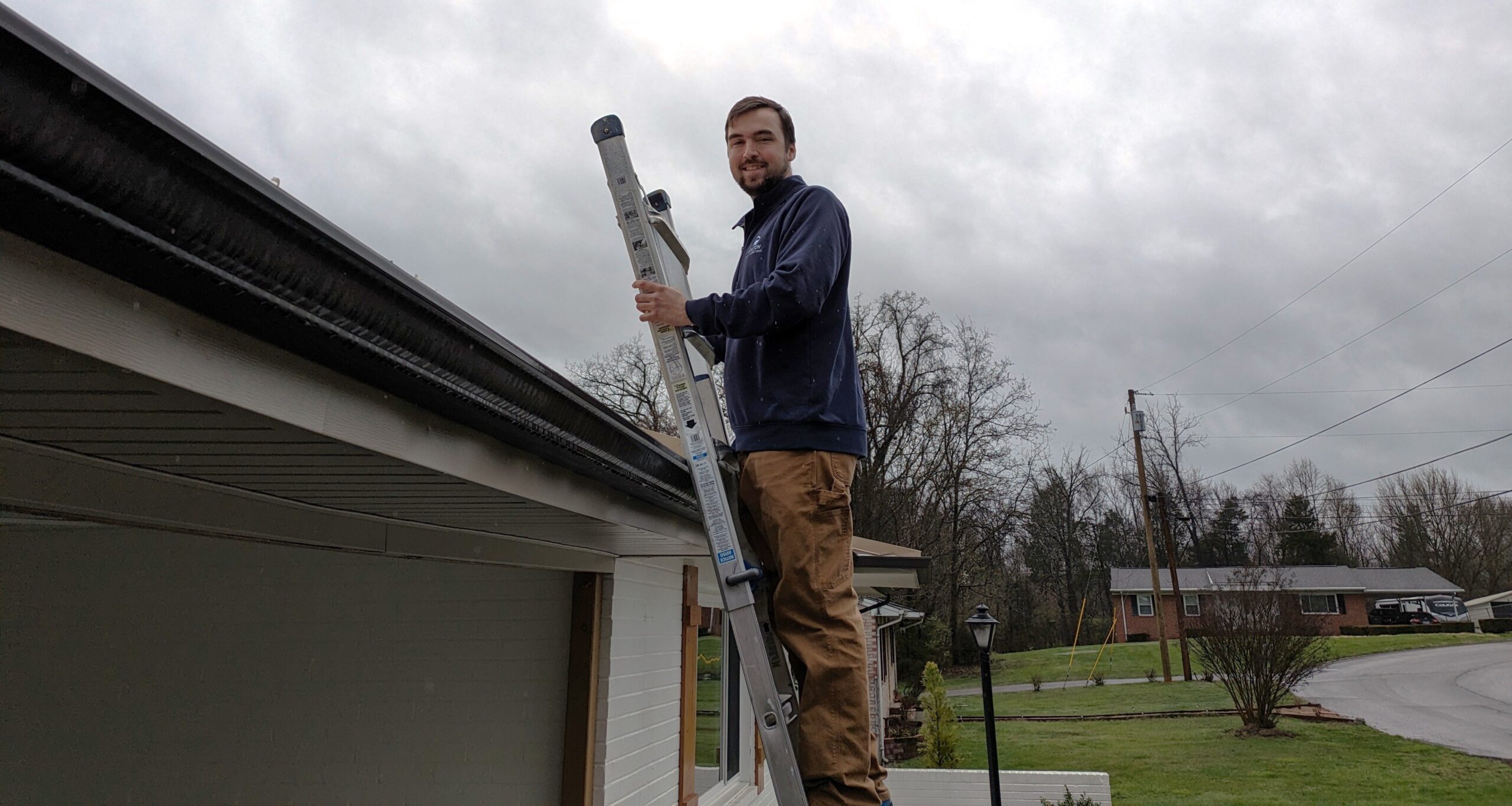 home inspection action shot